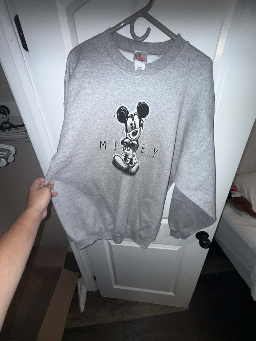 The Disney Store Mickey Mouse Sweatshirt Size X-Large Gray